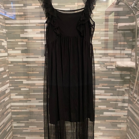 Anthropologie: Maeve black overlay lace dress - Picture 8 of 10